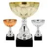 Trofeo Clásico de metal color Plata, Oro o Bronce en varias medidas