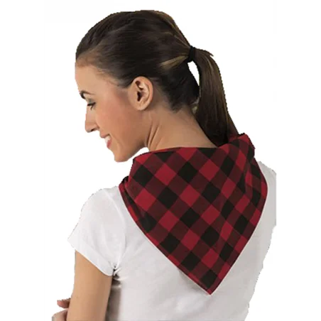 Pañuelo bolsillo diseño rayas rojo blanco nieve