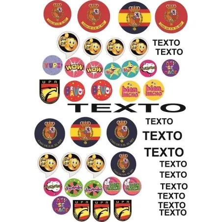 Papel Impreso en Vinilo en tamaño 45 x 10 cm para Textil