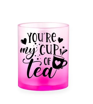 TAZA SUBLIMACIÓN OSAKA de cristal con colores