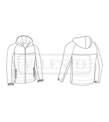 Chaqueta con capucha acolchada BERING