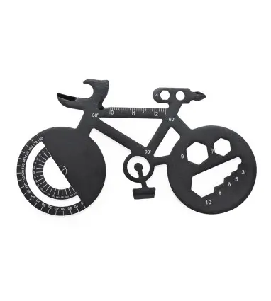 MULTIHERRAMIENTA BALINT con 16 Funciones de Acero Inoxidable con forma de bicicleta
