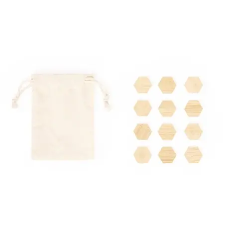 SET 12 IMANES LIRIX de Bambú con funda de Algodón