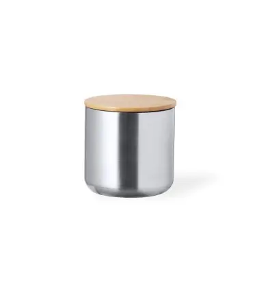 SET DEBRIS de Bidón Térmico de 500 ml y Vaso Térmico 300 ml de Acero Inoxidable y Bambú