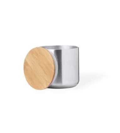 SET DEBRIS de Bidón Térmico de 500 ml y Vaso Térmico 300 ml de Acero Inoxidable y Bambú