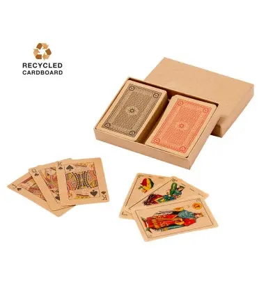SETS BARAJAS KARDAIN con baraja española y francesa de Cartón Reciclado