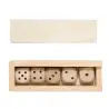JUEGO de 5 dados ATANIN de madera
