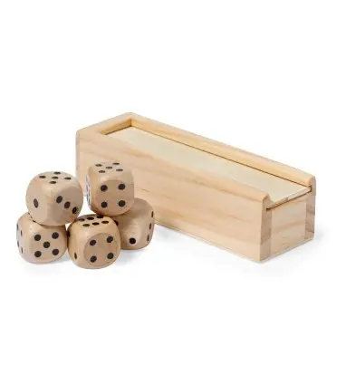 JUEGO de 5 dados ATANIN de madera