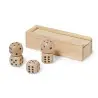 JUEGO de 5 dados ATANIN de madera