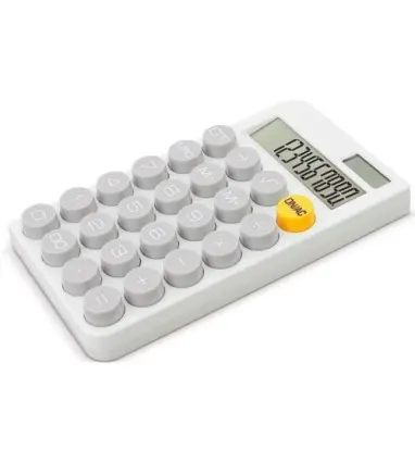 CALCULADORA MECÁNICA "TEKAL" de PVC