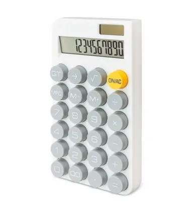 CALCULADORA MECÁNICA "TEKAL" de PVC