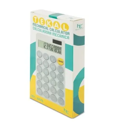 CALCULADORA MECÁNICA "TEKAL" de PVC