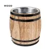 CUBITERA TONEND con forma de barril de 3 litros de Madera y Acero Inoxidable