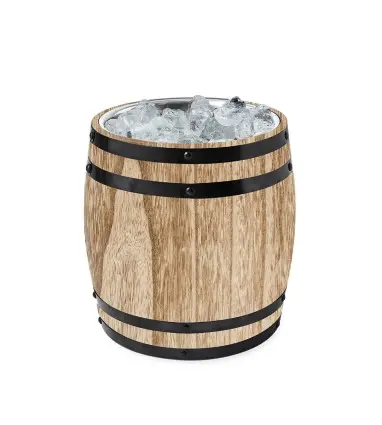 CUBITERA TONEND con forma de barril de 3 litros de Madera y Acero Inoxidable