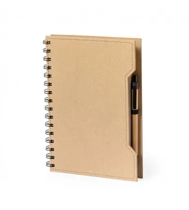 LIBRETA MECONY de Cartón Reciclado con Bolígrafo y Notas