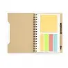 LIBRETA MECONY de Cartón Reciclado con Bolígrafo y Notas