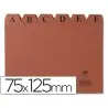 Indice fichero carton numero 2 75x125 mm