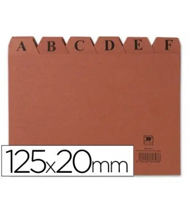 Indice fichero carton nº4 125x200 mm