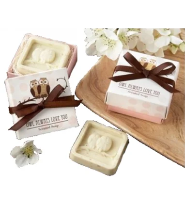 JABON AROMATICO BUHOS EN CAJA DE REGALO