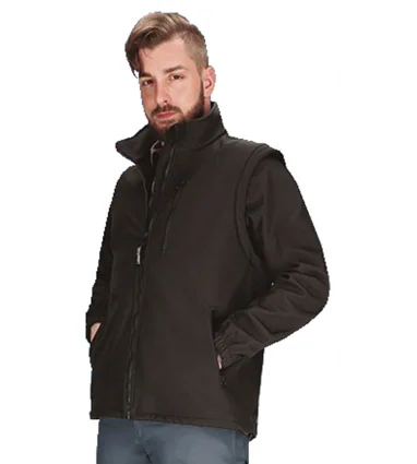 Chaqueta softshell mangas desmontables HALIFAX
