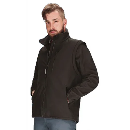 Chaqueta softshell mangas desmontables HALIFAX