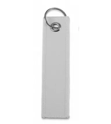 Llaveros para sublimación de tela Rectangular de 12 x 3 cm