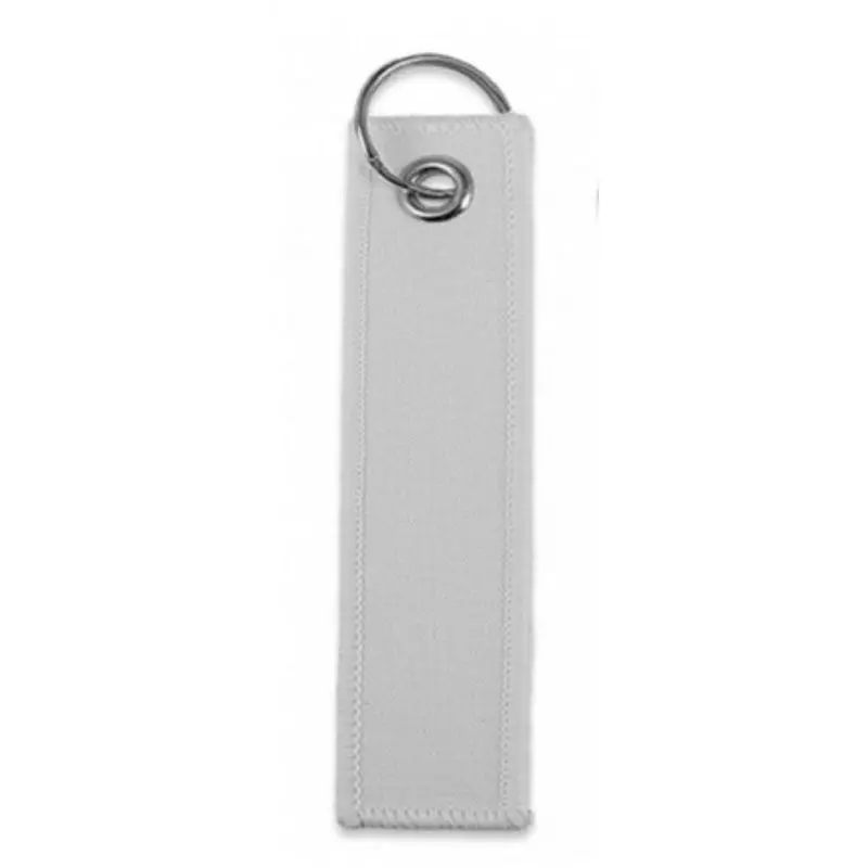 Llaveros para sublimación de tela Rectangular de 12 x 3 cm