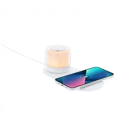 Lámpara con 12 ledes y Cargador Inalámbrico 15W Reginal