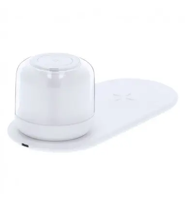 Lámpara con 12 ledes y Cargador Inalámbrico 15W Reginal