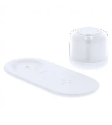 Lámpara con 12 ledes y Cargador Inalámbrico 15W Reginal