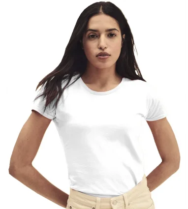 CAMISETA Fruit of the Loom MUJER BLANCA ICONIC