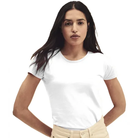 CAMISETA Fruit of the Loom MUJER BLANCA ICONIC