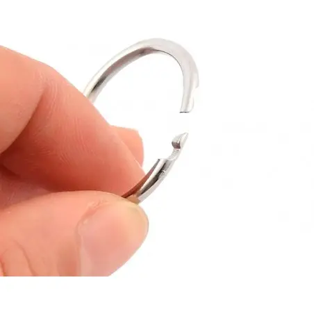 Anilla bisagra liderpapel niquelada n.2 diametro 30 mm caja de 20 unidades