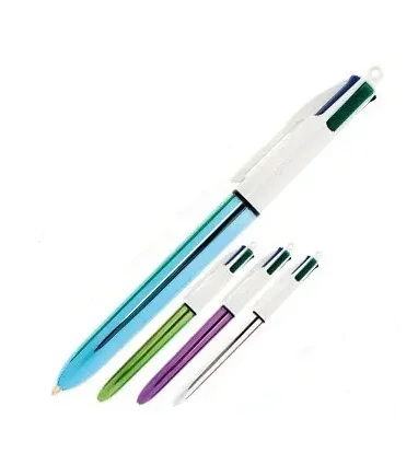 Boligrafo bic cuatro colores shine colores metalizados punta de 1 mm