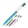 Boligrafo bic cuatro colores shine colores metalizados punta de 1 mm