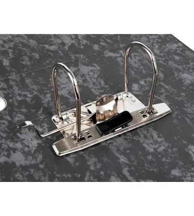 Archivador de palanca liderpapel a4 classic blue carton entrecolado sin rado lomo 80mm negro compresor metalico