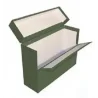 Caja transferencia mariola folio doble carton forrado geltex lomo 20 cm color verde