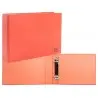 Carpeta de 2 anillas 25mm mixtas liderpapel cuarto apaisado carton cuero forrado compresor plastico