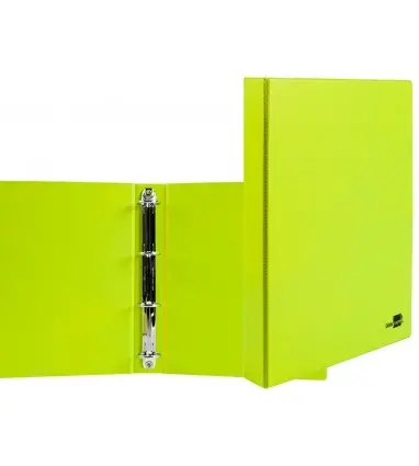 Carpeta de 4 anillas 25 mm mixtas liderpapel a4 carton forrado pvc verde