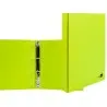 Carpeta de 4 anillas 25 mm mixtas liderpapel a4 carton forrado pvc verde