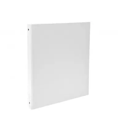 Carpeta de 4 anillas 30mm redondas exacompta din a4 carton forrado blanco