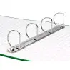 Carpeta de 4 anillas 40mm mixtas liderpapel folio carton forrado paper coat verde