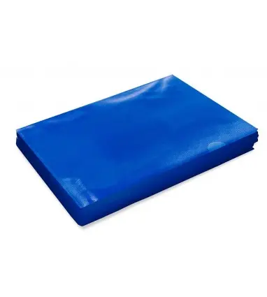 Carpeta dossier uñero plastico q-connect din a4 120 micras azul caja de 100 unidades