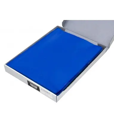Carpeta dossier uñero plastico q-connect din a4 120 micras azul caja de 100 unidades