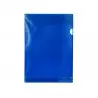 Carpeta dossier uñero plastico q-connect din a4 120 micras azul caja de 100 unidades