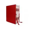 Carpeta fuelle liderpapel folio carton forrado burdeos