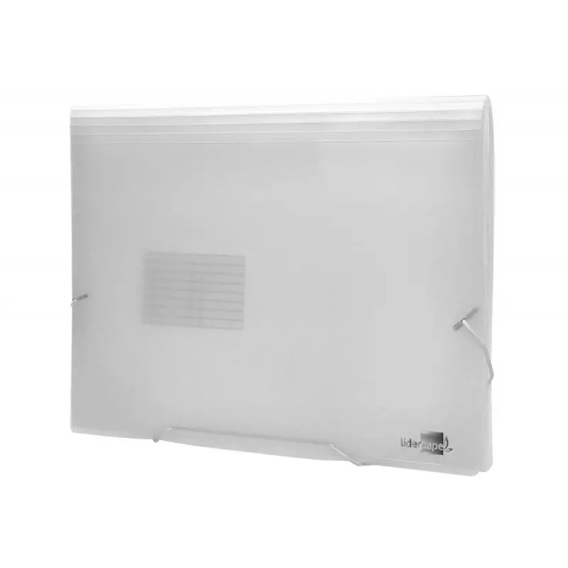 Carpeta liderpapel clasificador fuelle 32114 polipropileno din a4 incolora 13 departamentos