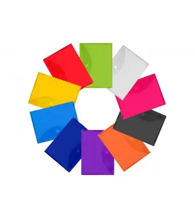 Carpeta liderpapel dossier a4 cierre de velcro colores surtidos pack 10+2 gratis