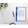Carpeta liderpapel dossier pinza lateral 45302 polipropileno din a4 azul 30 hojas pinza deslizante