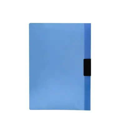 Carpeta liderpapel dossier pinza lateral 45302 polipropileno din a4 azul 30 hojas pinza deslizante